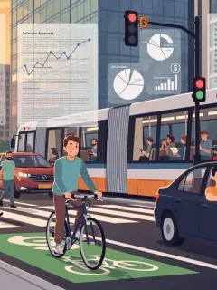 Diverse commuters benefiting from 2026 commuter benefits and tax savings