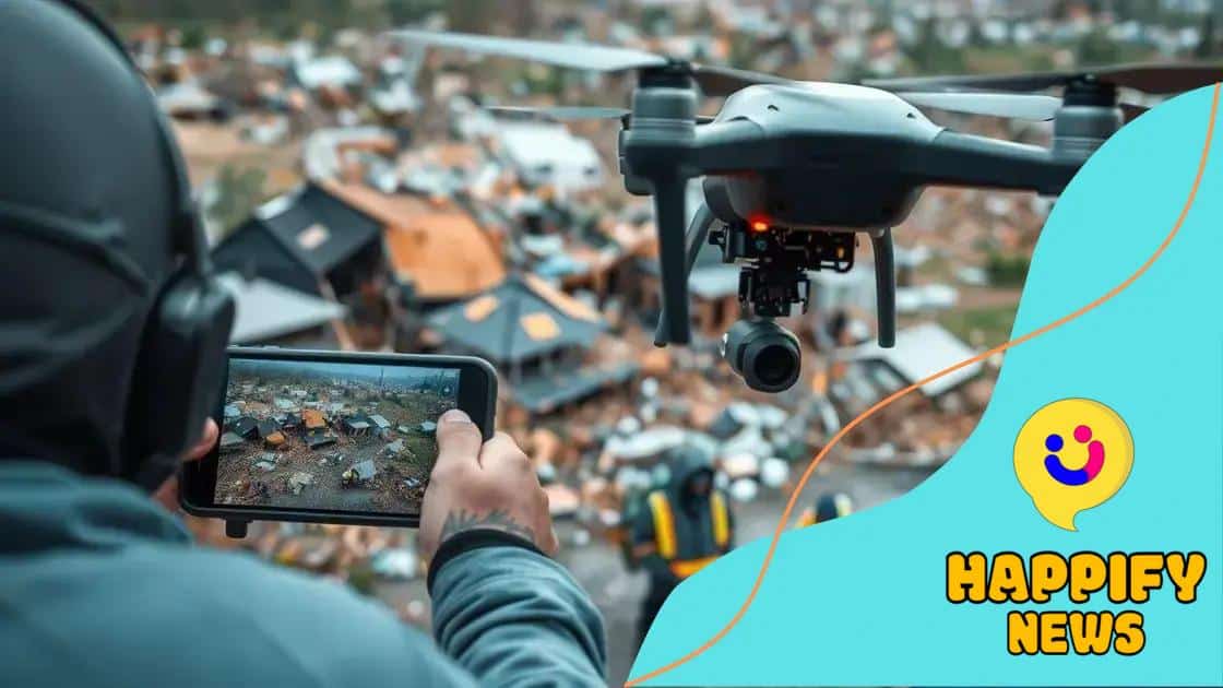 Advantages of using drones for disaster assessment