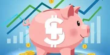 Illustration of a piggy bank with medical cross and dollar sign, representing 2026 HSA benefits and investment growth.