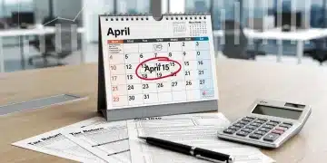 Navigating 2026 Tax Law Changes: 3 Key Strategies to Optimize Your Returns Tax documents and calendar showing April 15th deadline, representing 2026 tax law changes planning.