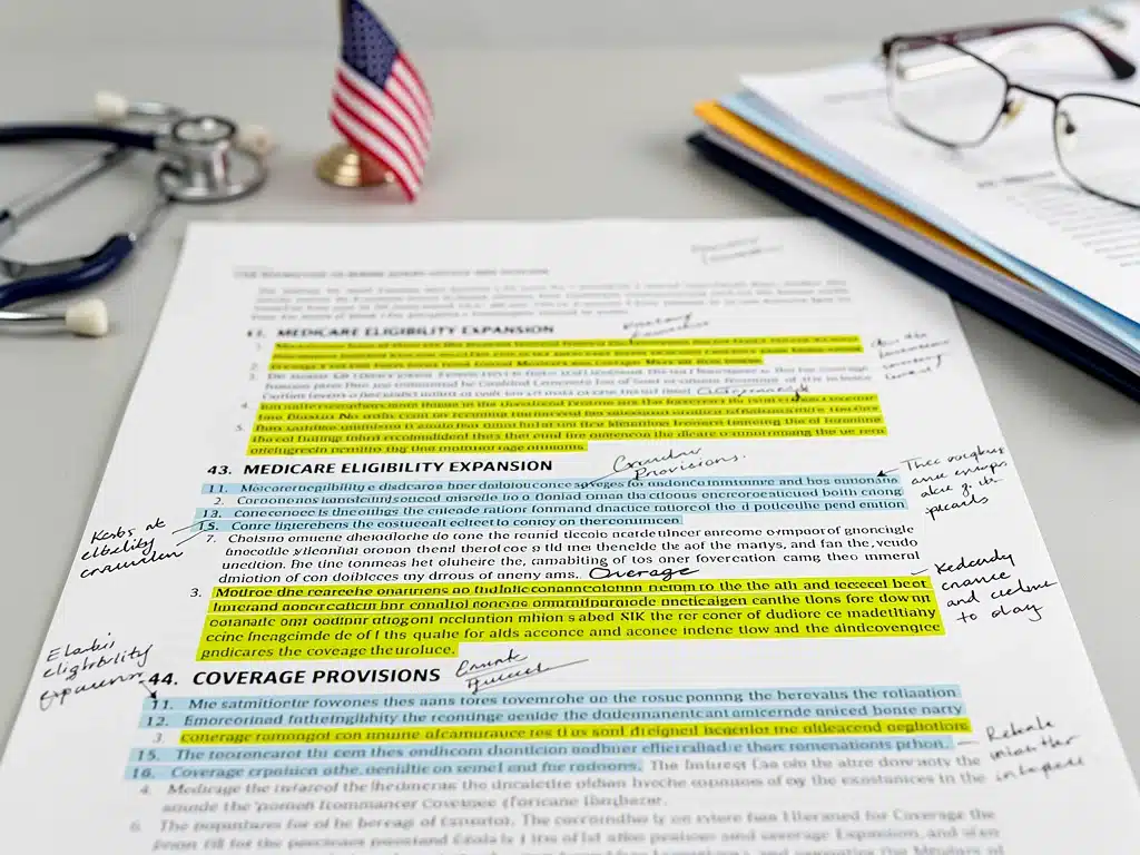 Legislative document outlining Medicare expansion policy